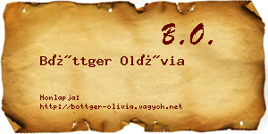 Böttger Olívia névjegykártya